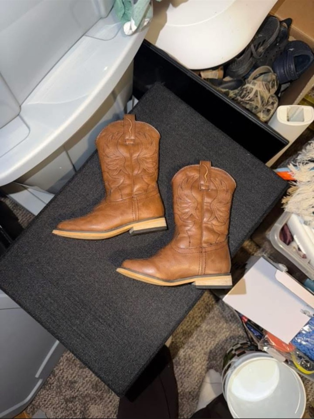 Toddler Boy Brown Western Cowboy Boots